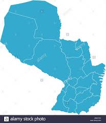 Karten von paraguay zum herunterladen. Es Gibt Eine Karte Des Landes Paraguay Stockfotografie Alamy