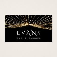 Black And Gold Card Event Wedding Planner Black Gold Lights Luminous Appointment Card Zazzle Com Wedding Event Planner Wedding Planner Black And White Wedding Theme