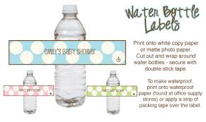 Choose a solid color or pattern you can design the background by inserting clip art or create a design that has been. Water Bottle Label Template Free Zimer