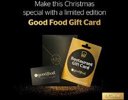 Restaurant gift card deals for christmas. Good Food Card On Behance