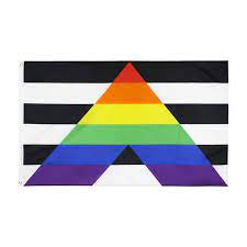 Besthua 3X5Ft Gay Straight Ally Flag Lgbt Straight Alliance Rainbow Flags -  Walmart.com