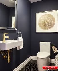 Dark Colors In Small Spaces Yes You Can Here S How 2019 Bathroom Diy Bathroom Design Small Small Toilet Room Powder Room Small