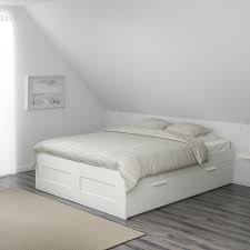 Buy Brimnes Bed Frame With Storage White Online Uae Ikea I got the tarva frame for about $180 or $190, it's held up fine so far, but i'm only 2 weeks in. ikea
