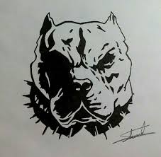 Mad Dog Art Artist Draw Drawing Drawings Dog Pitbull Angry Mad Unique Awesome Beautiful Pitbull Dog Dog Drawing Pitbull Drawing Decorate your laptops, water bottles, helmets, and cars. mad dog art artist draw drawing