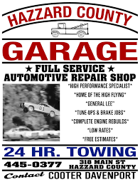 Cooter S Place General Lee Automotive Repair Shop Dukes Of Hazard