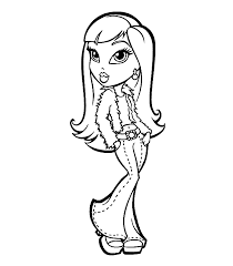 86 bratz pictures to print and color. Free Printable Bratz Coloring Pages For Kids