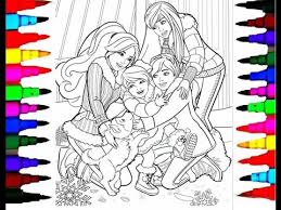 Birthday care bear coloring pages. Barbie In A Perfect Christmas Coloring Page Super Easy Lesson Learn Colors Youtube