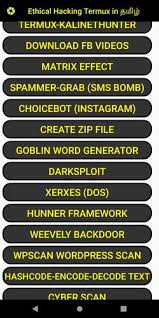 They are true hackers the types that developed the page. Ethical Hacking Termux In Tamil à®¤à®® à®´ For Android Apk Download