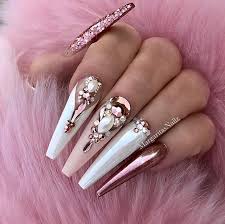 A visual guide to the most popular shapes and styles. 63 Nail Designs And Ideas For Coffin Acrylic Nails Stayglam