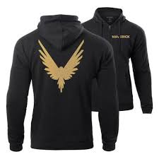Maverick Gold Zip Up Hoodies Men Hoodies Sweatshirts