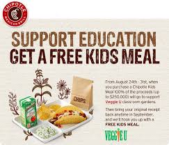 Free Kid S Meal At Chipotle The Krazy Coupon Lady Free Kids Meals Kids Meals Meals