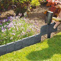 10 Stuck Dark Grau Gepflasterten Stein Effekt Garden Rasenkante Pflanze Bordure Einfach Hammer In Gartenbeet Cheap Landscaping Ideas Garten Anlegen