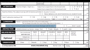 If you are interested in moca results and scoring, there is a scale between 0 and 30. Administration Of The Montreal Cognitive Assessment Youtube