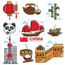 This cartoon is meant to be a figurative representation of the imperialist tendencies of these nations towards china during the decade. Chinese Travelling Map With National Stock Vector Colourbox