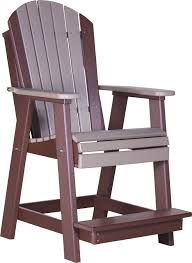 Luxcraft Counter Height Recycled Plastic Adirondack Balcony Chair Lead Time To Ship 14 Weeks Balcony Chairs Adirondack Chair Poly Outdoor Furniture