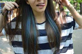 Alternative Hair Ideas Blue Tips Hair Hair Color Streaks Underlights Hair