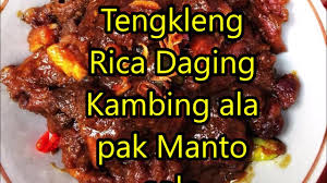 Rendang bisa dikatakan sebagai makanan yang tidak akan pernah ketinggalan zaman. Resep Tengkleng Rica Daging Kambing Ala Pak Manto Solo Youtube
