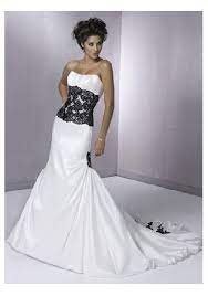 Black And White Mermaid Wedding Dress Black Lace Wedding Dress Black Lace Wedding Black White Wedding Dress