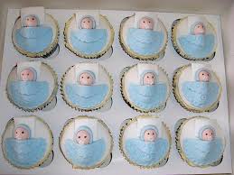 These cupcakes will be a serious showstopper at any themed baby shower! 12 Simple Boy Baby Shower Cupcakes Photo Baby Shower Cupcake Idea Baby Boy Shower Cupcakes And Baby Shower Cupcakes Snackncake