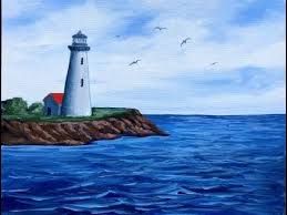 Lighthouse painting tutorial create your very own lighthouse painting! Lighthouse Painting Lesson With Victoria Gobel Youtube