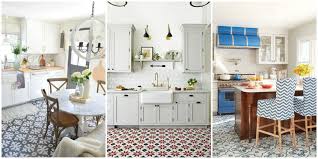 patterned tile floors for kitchen