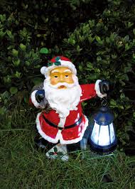 12 inch resin santa claus holiday statue. Solar Resin Santa With Led Lantern Red White 26cm The Cps Warehouse