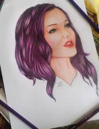 Descendants Mal Dovecameron As Mal From Descendants By Xbopcxi On Deviantart Celebrity Drawings Descendants Mal Descendants