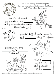 Can You And Your Wee Ones Fill In The Missing Words Room On The Broom Fun Printables For Kids Fun Printables