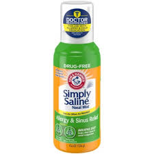 Relieves dryness from allergy, sinus and cold medications. Arm Hammer Simply Saline Nasal Mist Allergy Sinus Relief 4 6 Oz