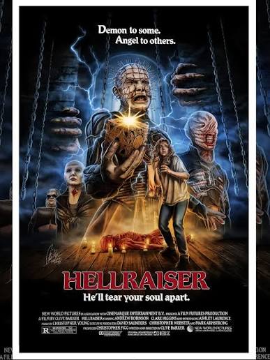 What was on the agenda today? Ah yes. Evisceration! Hellbound: Hellraiser  II (1988) Third and last part for the moment for this private commission. # hellraiser #horror #classic #pinhead #cenobites