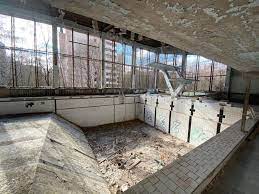 Pripyat swimming pool is in the centre of pripyat and is reached from a rough road through a small area of scrub. Swimming Pool In Pripyat Ghost Town Chernobyl Ukraine May Recognise From Call Of Duty Abandonedporn In 2021 Swimming Pools Ghost Towns Towns