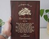 Handyman Prayer Plaque Personalized Handymans Thank You Gift for ...