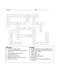 Teka silang kata dalam bahasa melayu adalah permainan puzzle yang menguji minda anda. Teka Silang Kata Bahasa Melayu