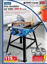 offre scie circulaire sur table 2000 w scheppach chez norma