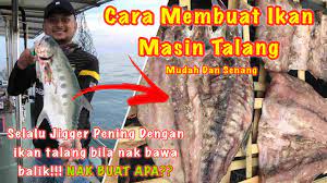Ikan talang masin goreng cuka maktok. Cara Membuat Ikan Talang Masin Youtube