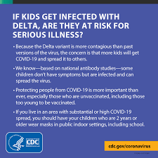 One of the very first signs of coronavirus in kids is a rise in body temperature. Cdc On Twitter Children Don T Often Get Very Sick From Covid19 But Children Can Spread Covid 19 Including The Delta Variant Even When They Have Mild Or No Symptoms Now Is The Time