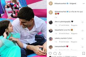 His current girlfriend or wife, his the family celebrate adriana's birthday from their family home, all wrapped up in colour, disney. Thibaut Courtois Viert Verjaardag Van Dochtertje Adriana Het Belang Van Limburg Mobile