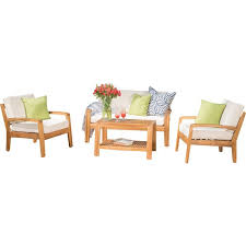 Birch Lane Outdoor Furniture Cushions Berkley 4 Piece Sofa Set With Cushions Reviews Birch Lane Outdoor Sofa Sets Sofa Set Seating Groups