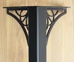 Steel Table Legs With Decorative Metal Scroll Gussets Set Of 4 Etsy In 2020 Steel Table Legs Steel Table Steel Table Base