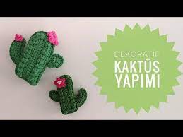 Kaktus Severleri Buraya Alayim Kaktus Nasil Yapilir How To Make Crochet Cactus Youtube Kaktus Orgu Tig Isleri
