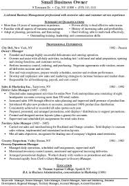 26 Small Business Owner Resume Examples Sample Resumes Small Business Owner Business Resume Business Management