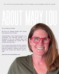 Say hello to Mary Lou Daly, a seasoned financial planner with over 30 years  in different financial roles. She now layers financial therapy knowledge  and skills into financial planning. She's passionate about