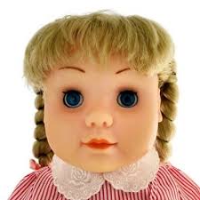 My Q Kids Vintage 1987 Techni-Max Toy Pink Jumper Doll Open Close Eyes 20  inches
