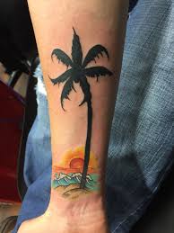 Tropical Tattoo Palm Tree Tattoo Beach Tattoo Palm Tree Tattoo Ankle Palm Tree Tattoo Beach Tattoo