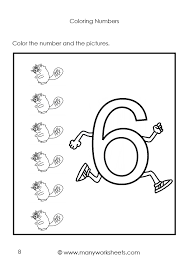Alphabet coloring pages with ninjago. Coloring Page For Kids Number 6