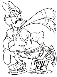 donald duck disney ice skating coloring pages coloriage groot marvel
