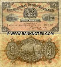 Scotland 1 Pound 1940 The National Bank Of Scotland Views Of Scotland Billetes Del Mundo Papel Moneda Monedas