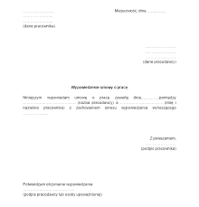 Czasowe powierzenie pracownikowi innej pracy bez konieczności stosowania wypowiedzenia lub porozumienia zmieniającego pracodawca może. Wypowiedzenie Umowy O Prace Wzor Wraz Z Omowieniem