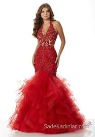 2020 Abiye Ve Gece Elbiseleri Sik Abiye Modelleri Kirmizi Uzun Askili Balik Etekleri Kat Kat Tullu Kiyafet Kombinleri The Dress Balo Elbisesi Quinceanera Dresses