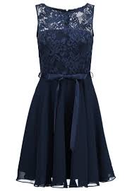 Swing Cocktailjurk Schwarz Blau Zalando Nl Cocktailkleid Festliches Kleid Kleid Schwarz Blau